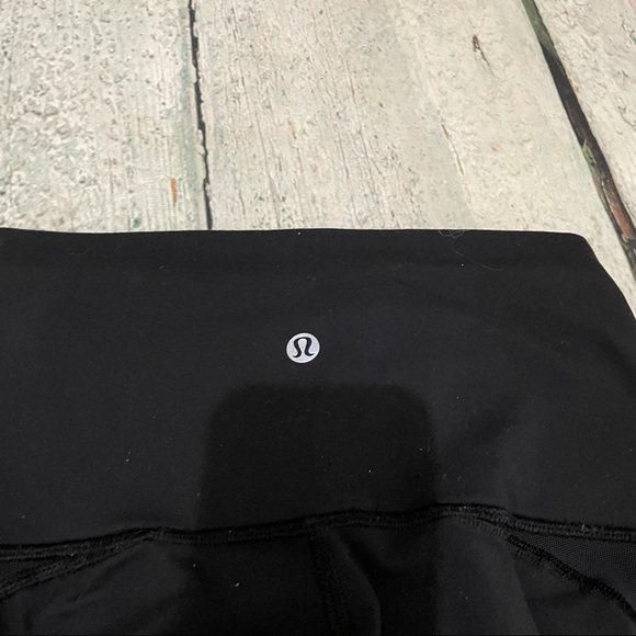 Lululemon 4 wunder unders leggings black mesh special edition active yoga luon - Picture 7 of 7